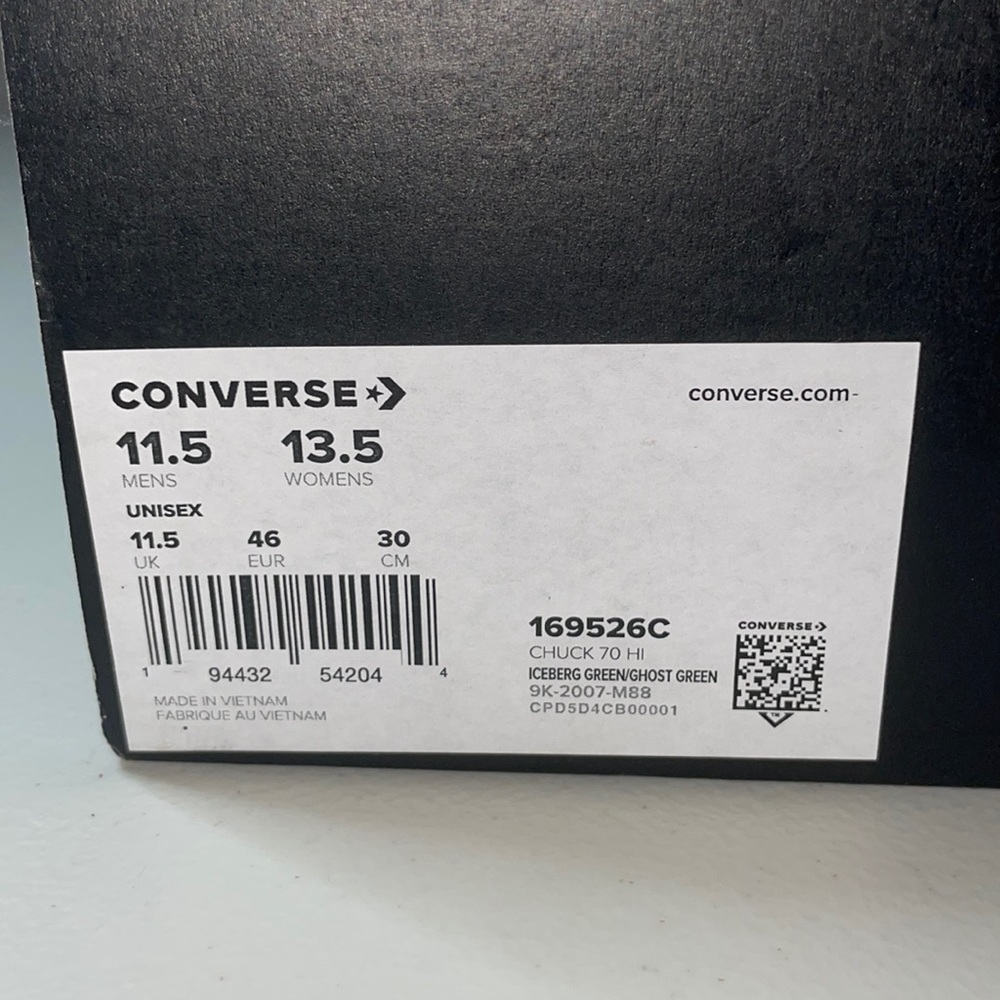 CONVERSE NEW , size 11.5M, 13.5W, very comfy, last one! 169526C - Picture 4 of 12